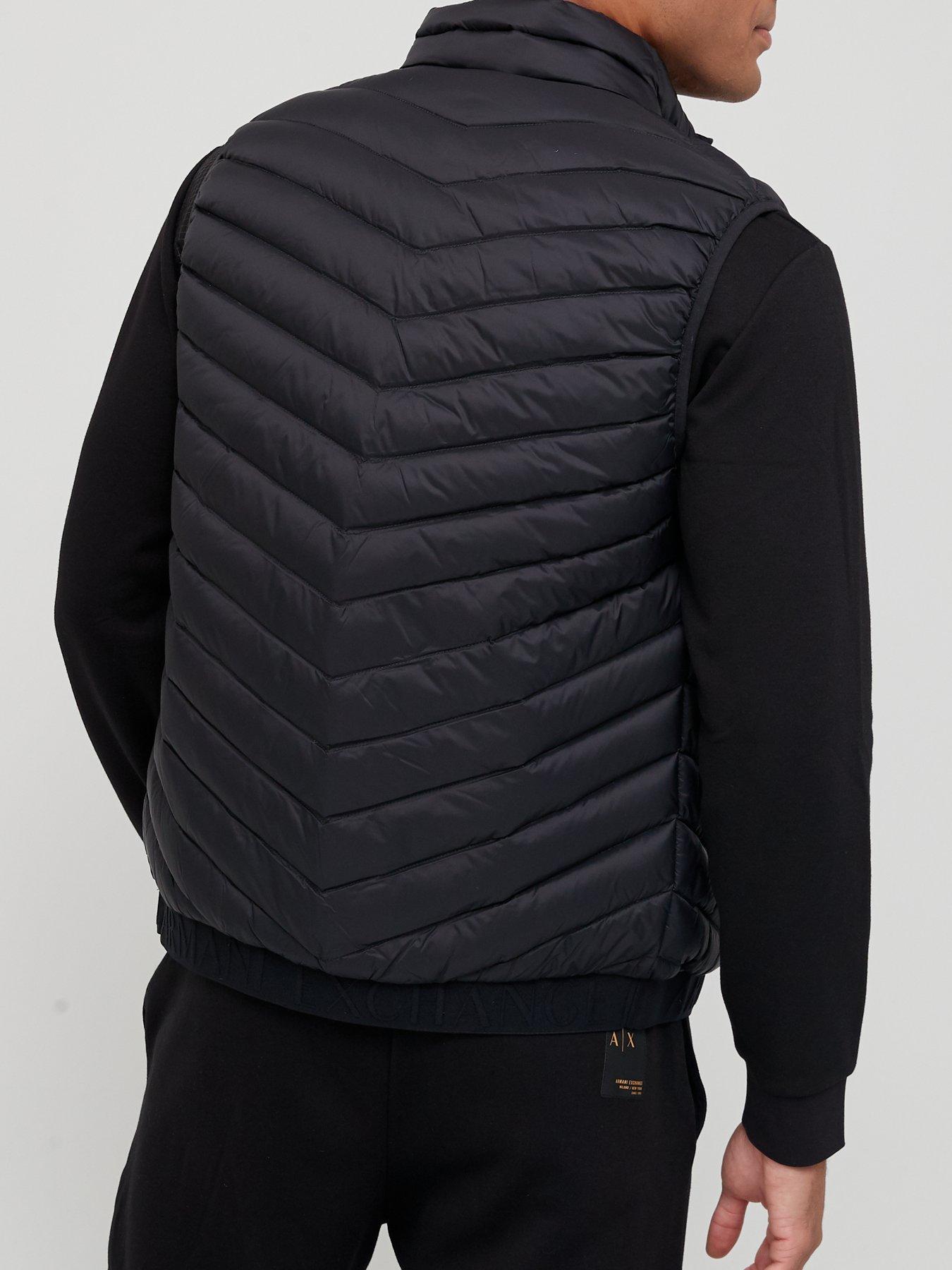 Padded Down Fill Gilet Black