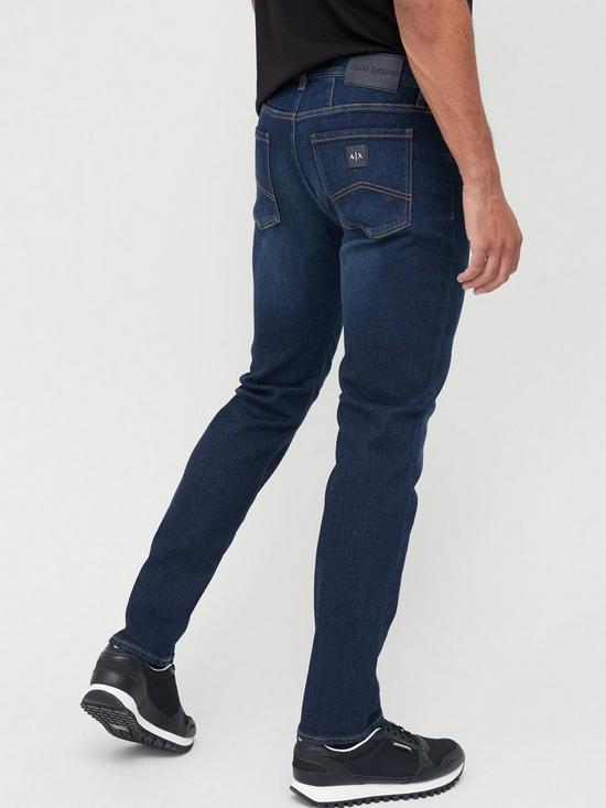 stillFront image of armani-exchange-j13-slim-fit-jeans-dark-washnbsp