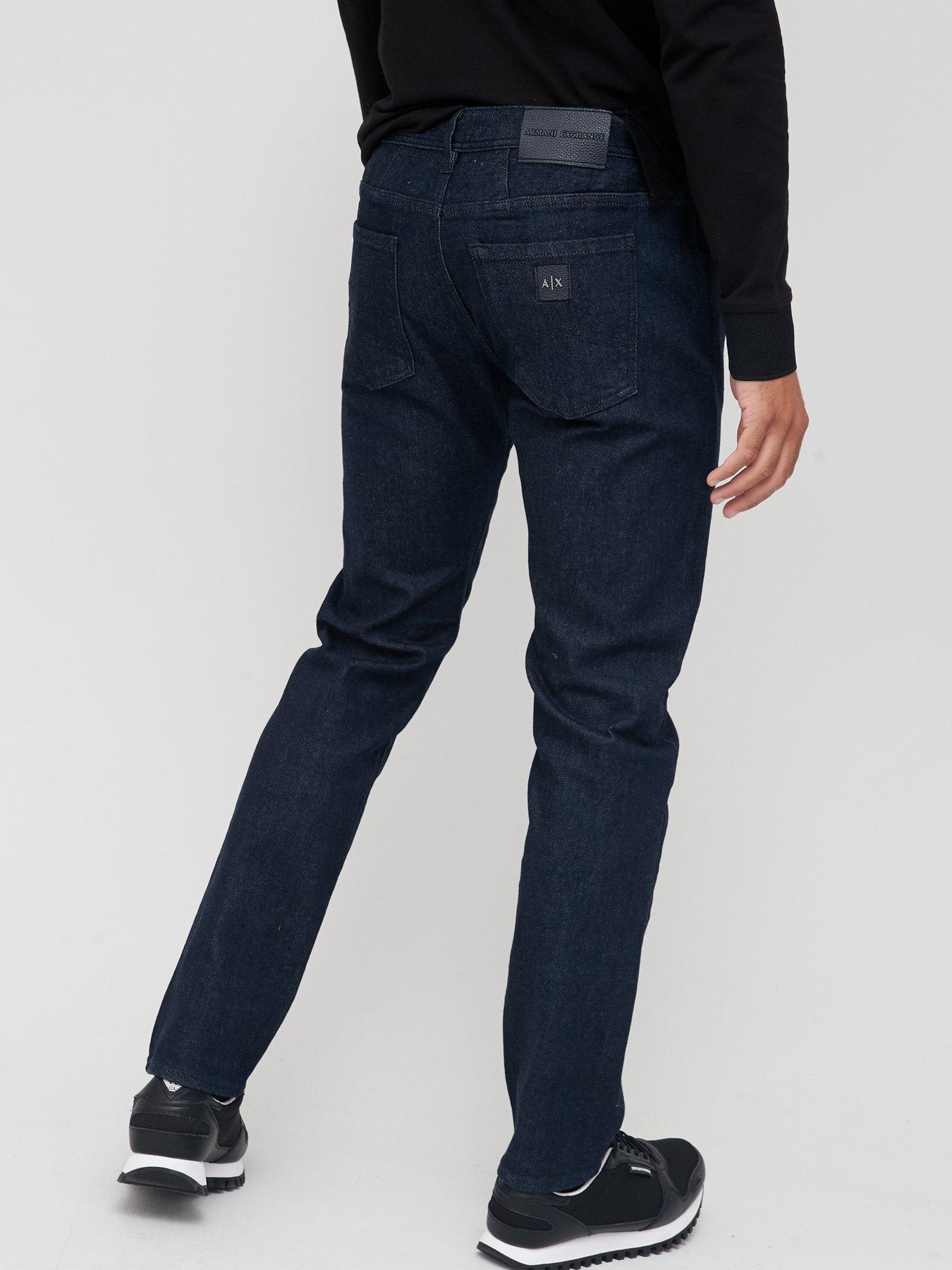 Armani Exchange J13 Slim Fit Raw Jeans Indigo littlewoods