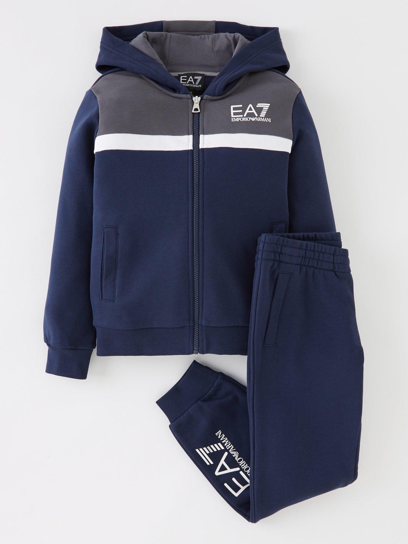 boys ea7 tracksuit