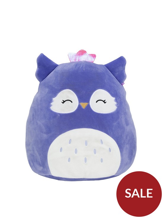 front image of squishmallows-16-inch-fania-the-purple-owl