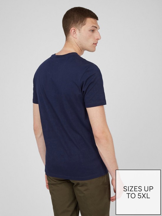 stillFront image of ben-sherman-retro-stripe-t-shirt-marinenbsp
