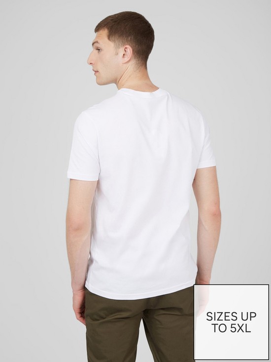 stillFront image of ben-sherman-abstract-target-t-shirt-whitenbsp
