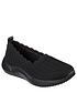  image of skechers-seager-cup-scalloped-textured-knit-slip-on-plimsolls