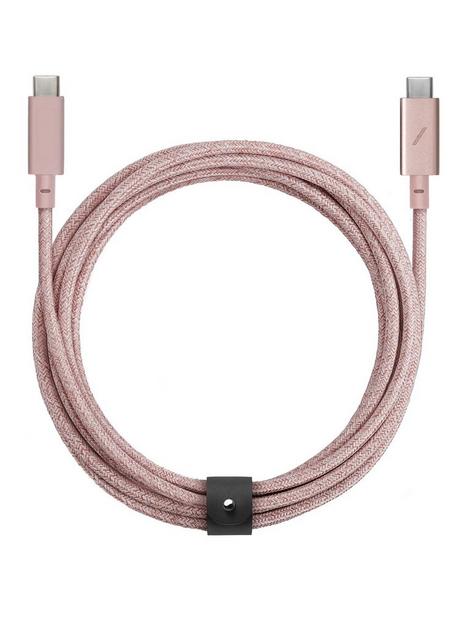 native-union-belt-cable-pro-usb-c-to-usb-c-rose-24m