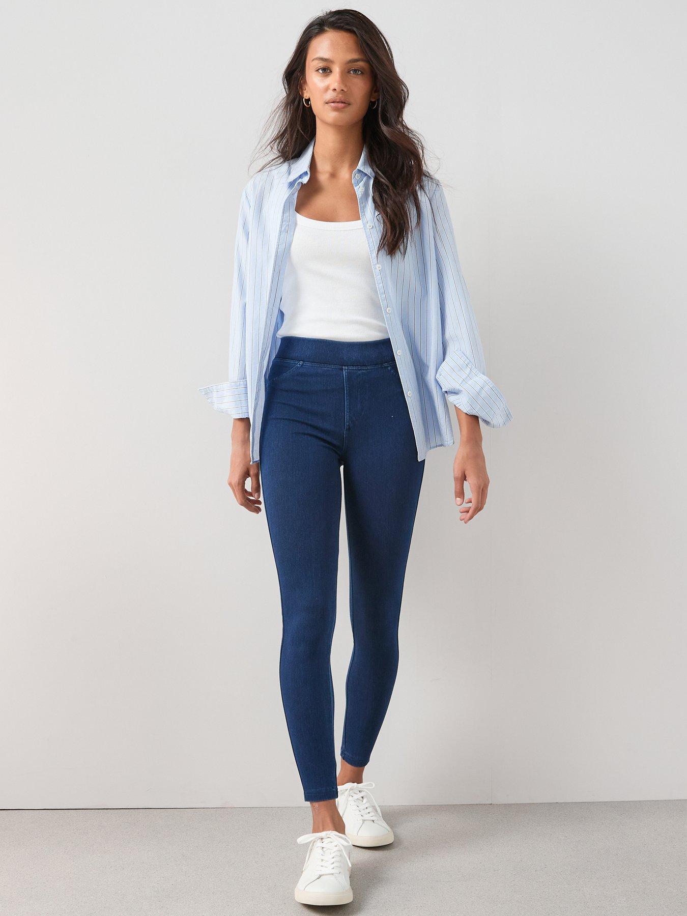  image of the-very-collection-denim-look-jegging-blue