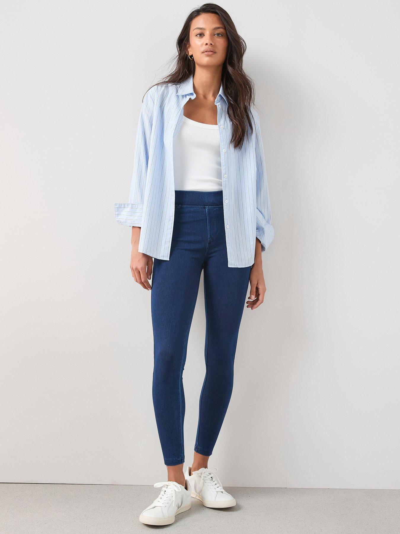  image of the-very-collection-denim-look-jegging-blue