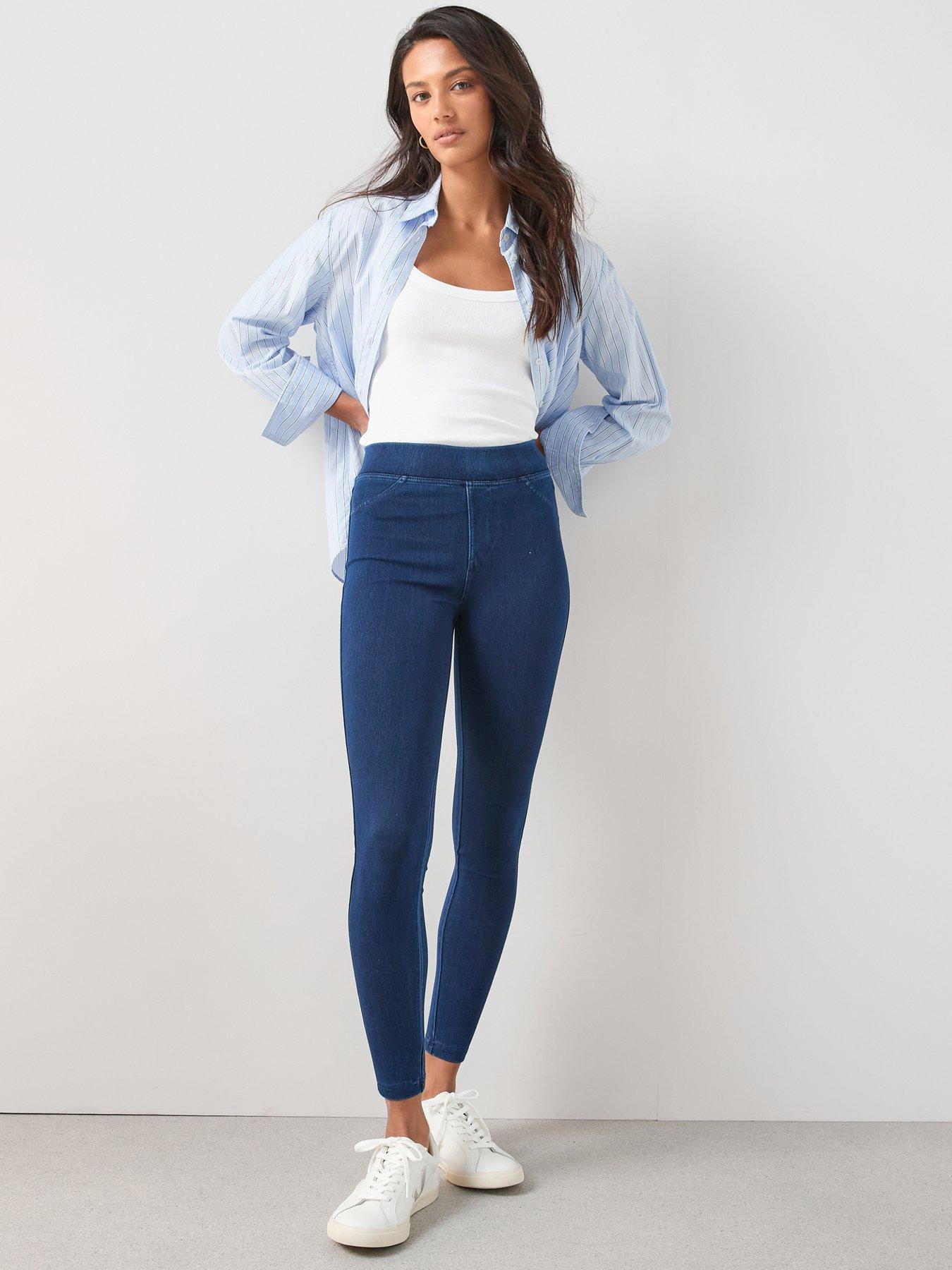  image of the-very-collection-denim-look-jegging-blue