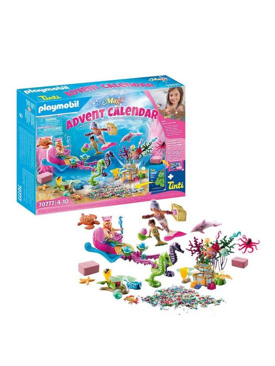front image of playmobil-70777-magic-magical-mermaids-advent-calendar-with-colour-changing-bubble-bath