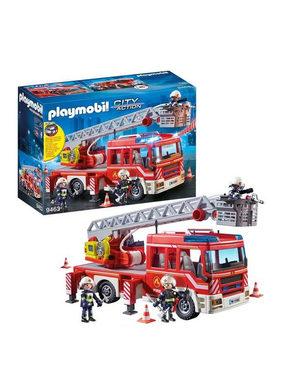 front image of playmobil-9463-city-action-fire-ladder-unit-with-extendable-ladder