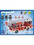 image of playmobil-9463-city-action-fire-ladder-unit-with-extendable-ladder