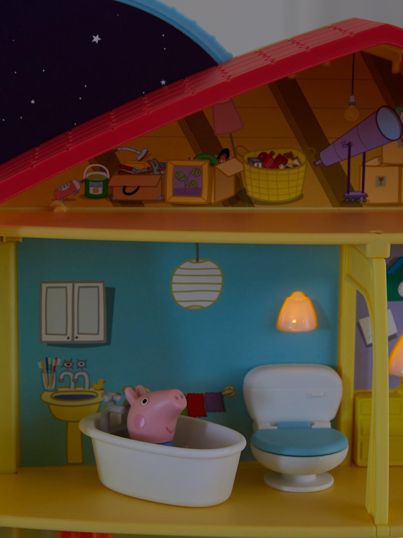 Peppa Pig Peppa's Playtime to Bedtime House Littlewoods