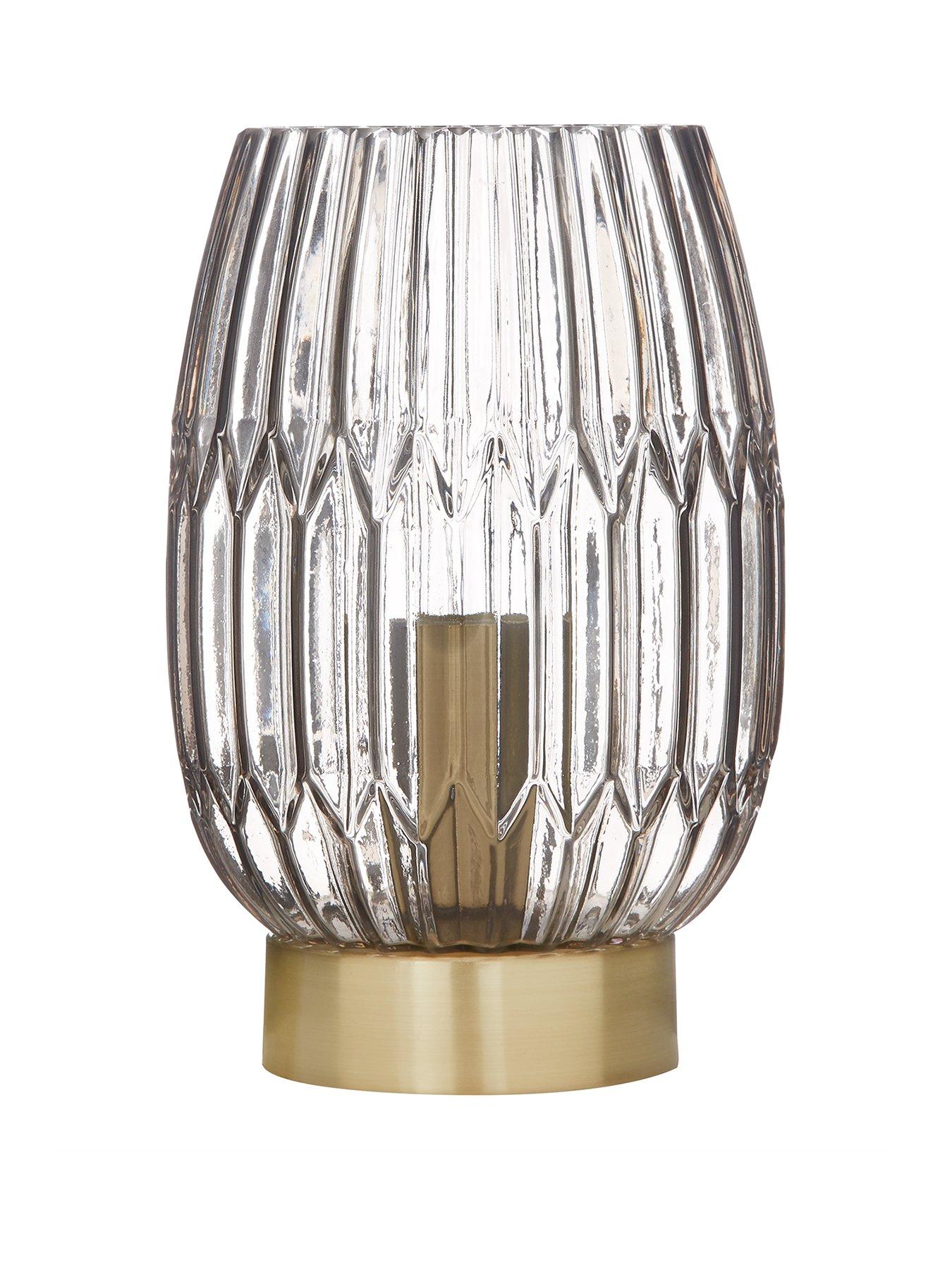 Image 2 of 3 of Michelle Keegan Home Daphne Ribbed Touch Table Lamp