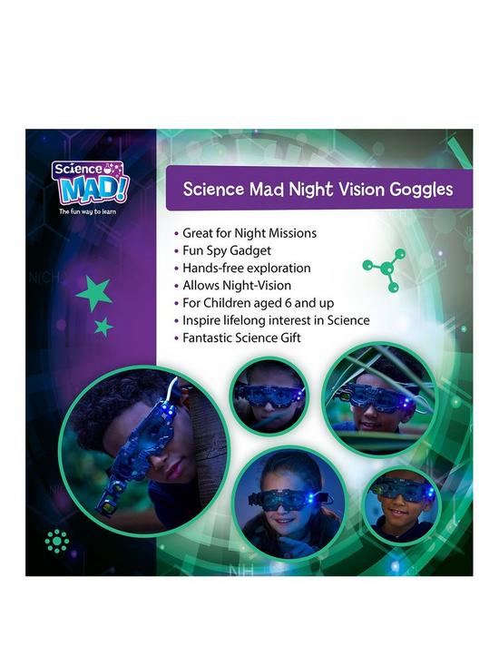 front image of science-mad-night-vision-goggles