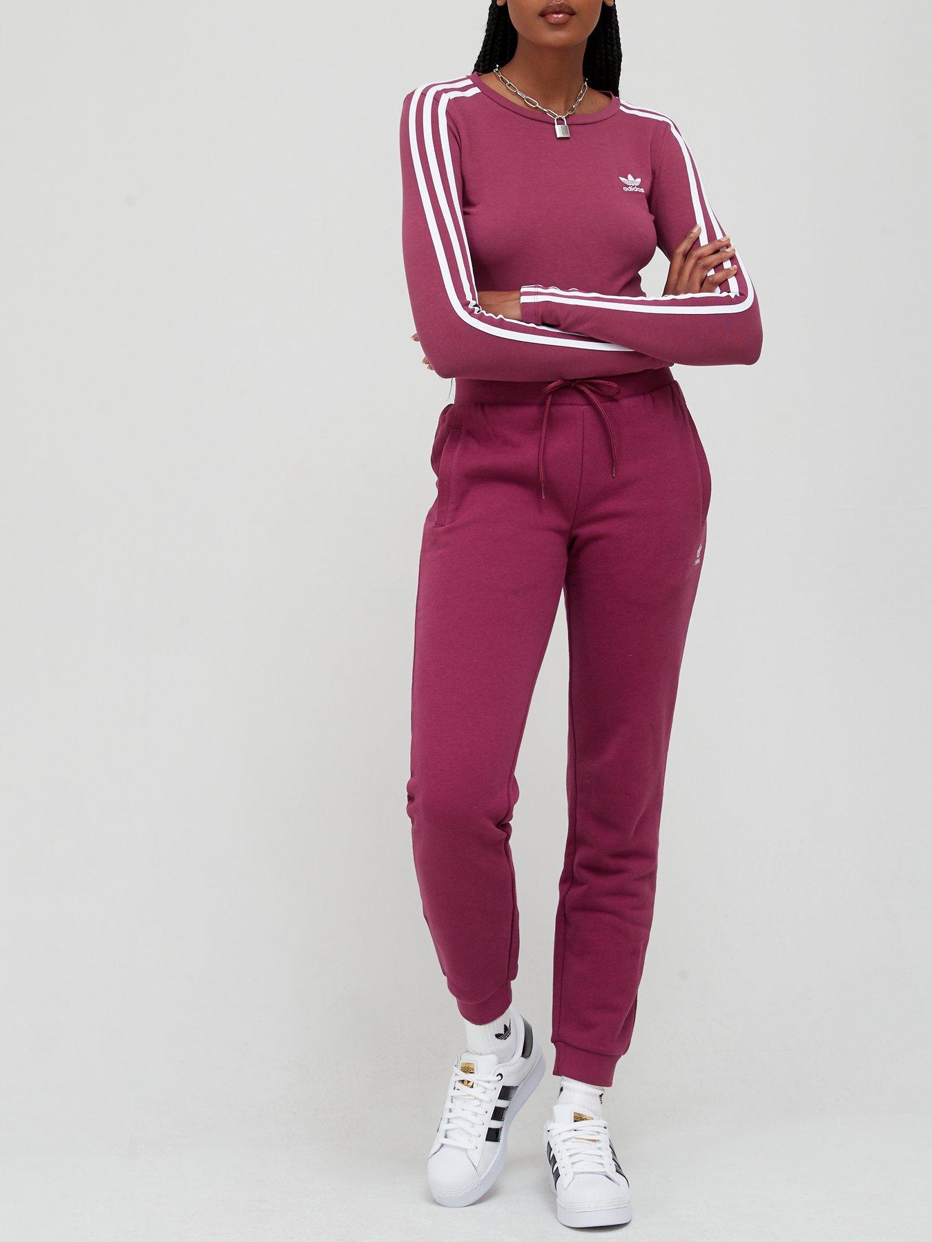 dark red adidas pants