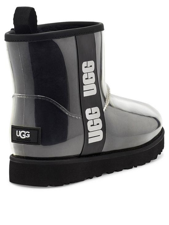 stillFront image of ugg-classic-clear-mini-wellington-boots-black