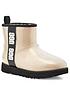  image of ugg-classic-clear-mini-wellington-boots-natural-black