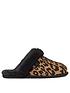  image of ugg-scuffette-iinbsppanther-print-slipper-brown
