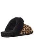  image of ugg-scuffette-iinbsppanther-print-slipper-brown