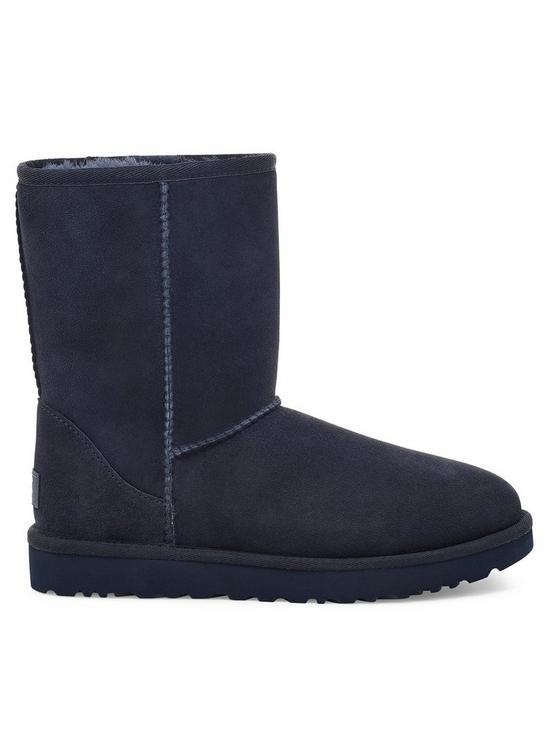 front image of ugg-classic-short-ii-ankle-boot-navynbsp