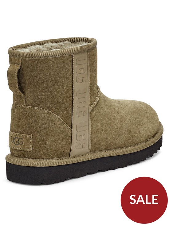 stillFront image of ugg-classic-mini-side-logo-ankle-boot