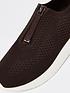 river-island-zip-front-knit-trainer-browncollection