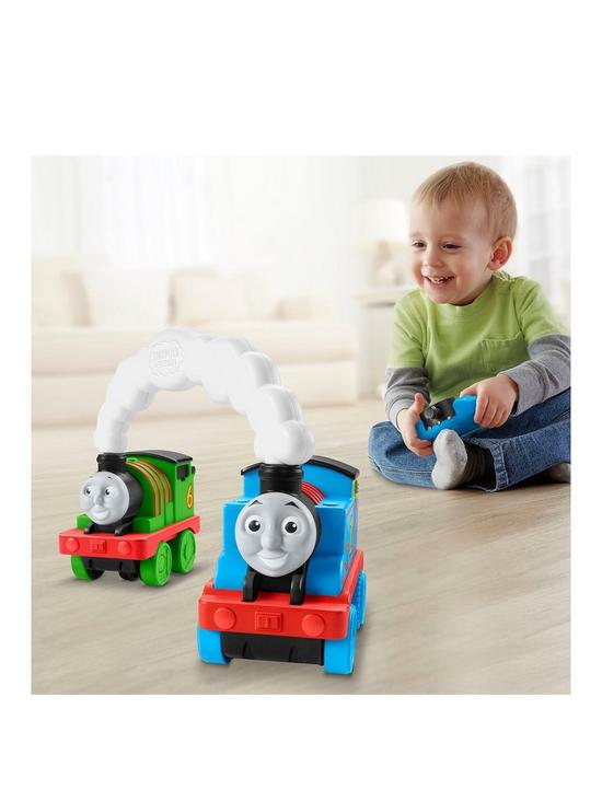 front image of thomas-friends-race-amp-chase-remote-control-train-engine