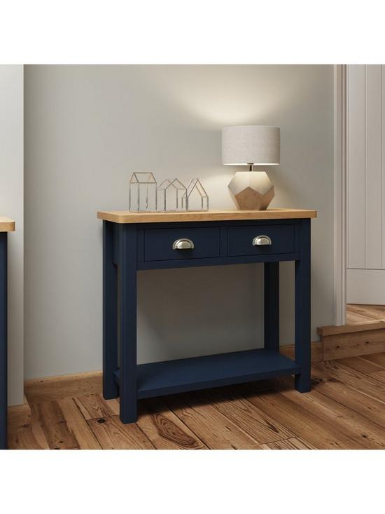 stillFront image of k-interiors-fontana-console-table-blue