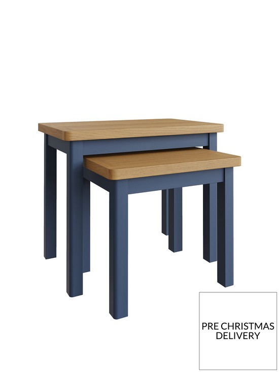 front image of k-interiors-fontana-ready-assembled-solid-woodnbspnest-of-tables-blue