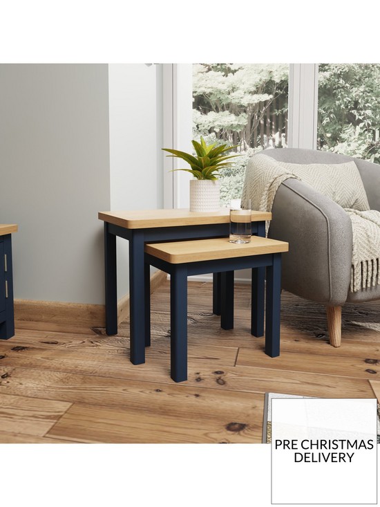 stillFront image of k-interiors-fontana-ready-assembled-solid-woodnbspnest-of-tables-blue