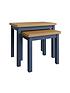  image of k-interiors-fontana-ready-assembled-solid-woodnbspnest-of-tables-blue