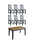  image of k-interiors-fontananbsp160-200-cm-extending-dining-table-nbsp6-chairs-blue