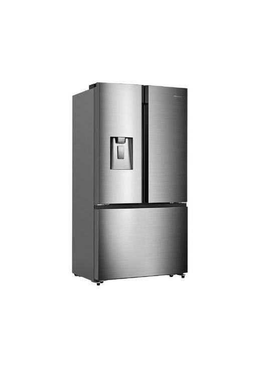 stillFront image of hisense-rf750n4isf-american-style-fridge-freezer-stainless-steel