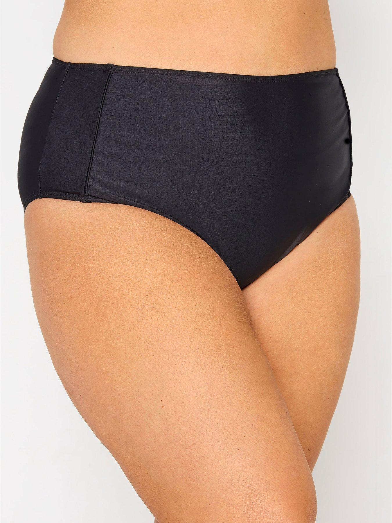 Image 1 of 2 of Yours Control Bikini Brief with Piping - Black
