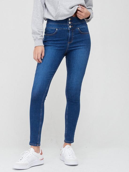 front image of v-by-very-macy-high-waist-skinny-jean-dark-wash