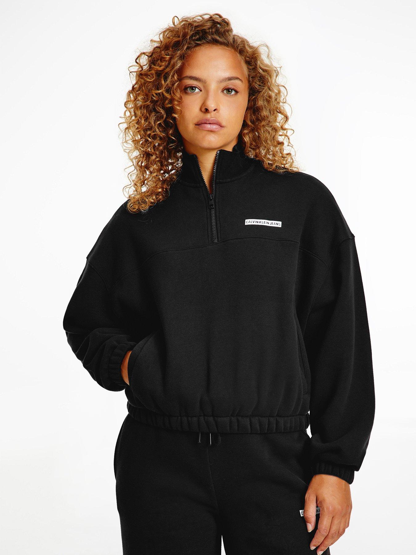 half zip sweatshirt calvin klein