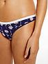  image of calvin-klein-one-cotton-floral-2-pack-thong-bluegrey