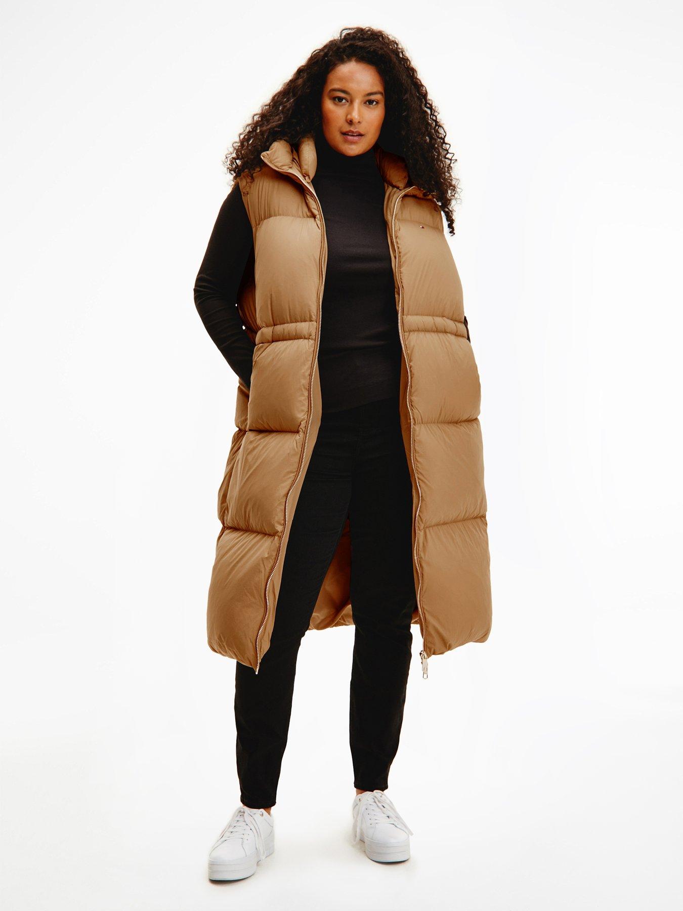 tommy hilfiger longline padded coat