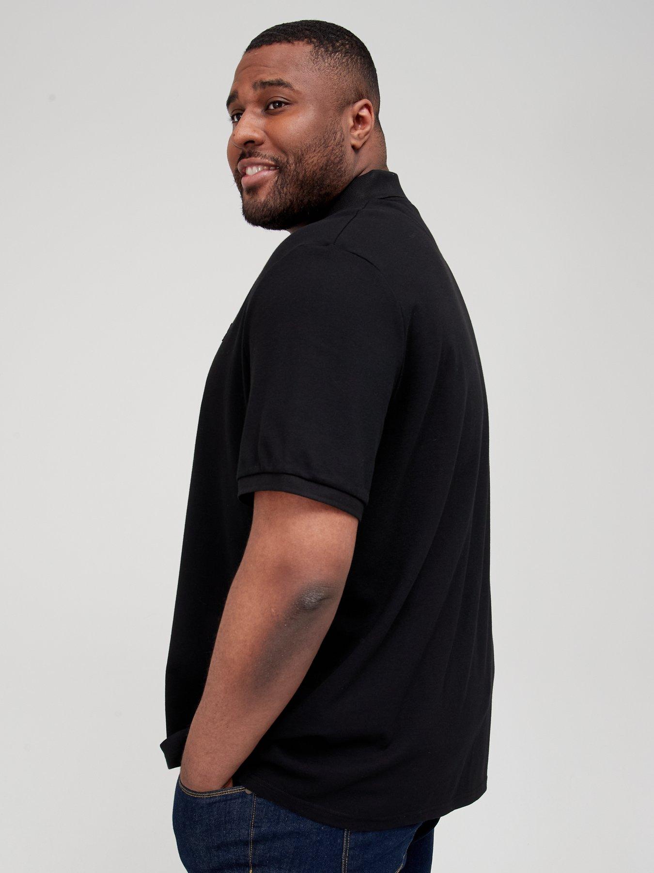 Image 2 of 4 of Lyle & Scott Big &amp; Tall Regular Fit Logo Polo Shirt - Black