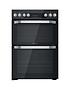 image of hotpoint-hdm67v9hcb-60cm-wide-double-oven-electric-cooker-with-ceramic-hob-black