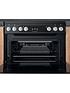  image of hotpoint-hdm67v9hcb-60cm-wide-double-oven-electric-cooker-with-ceramic-hob-black