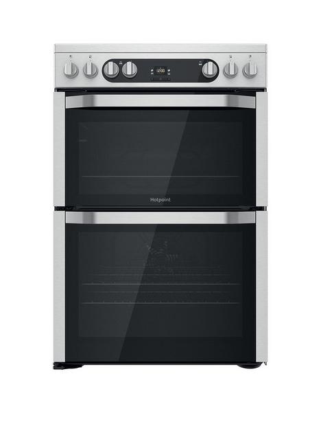 hotpoint-hdm67v9hcx-60cm-widenbspfreestanding-double-oven-electric-cooker