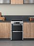  image of hotpoint-hdm67v9hcx-60cm-wide-double-oven-cooker-with-ceramic-hob-stainless-steel