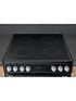 image of hotpoint-hdt67v9h2cb-60cm-wide-double-oven-cooker-with-ceramic-hob-black