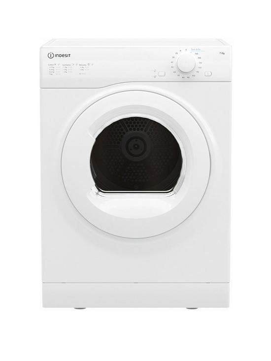 front image of indesit-i1d80wuk-8kg-load-vented-tumble-dryer-white