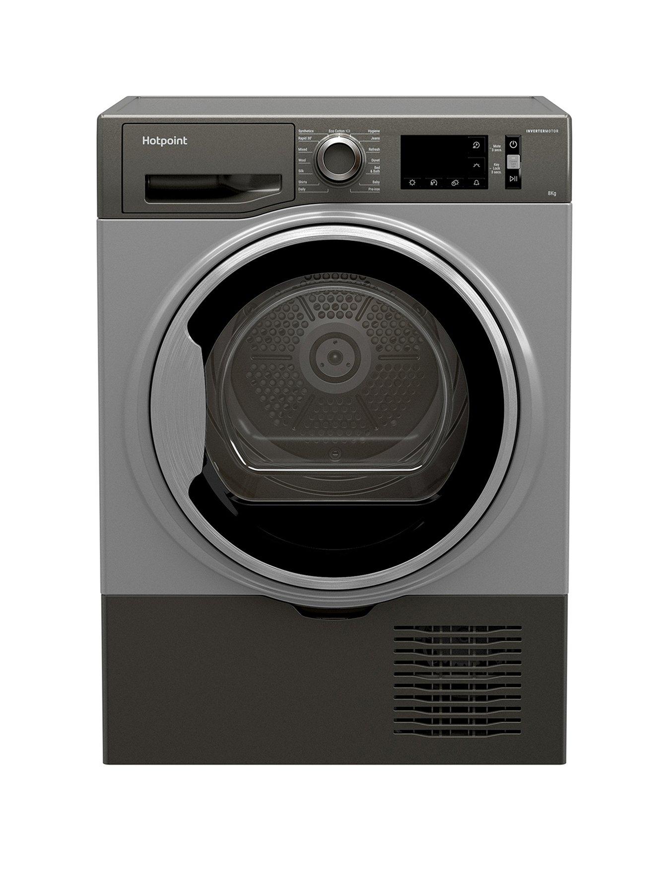 Hotpoint H3D81GSUK 8kg Freestanding Condenser Tumble Dryer Graphite