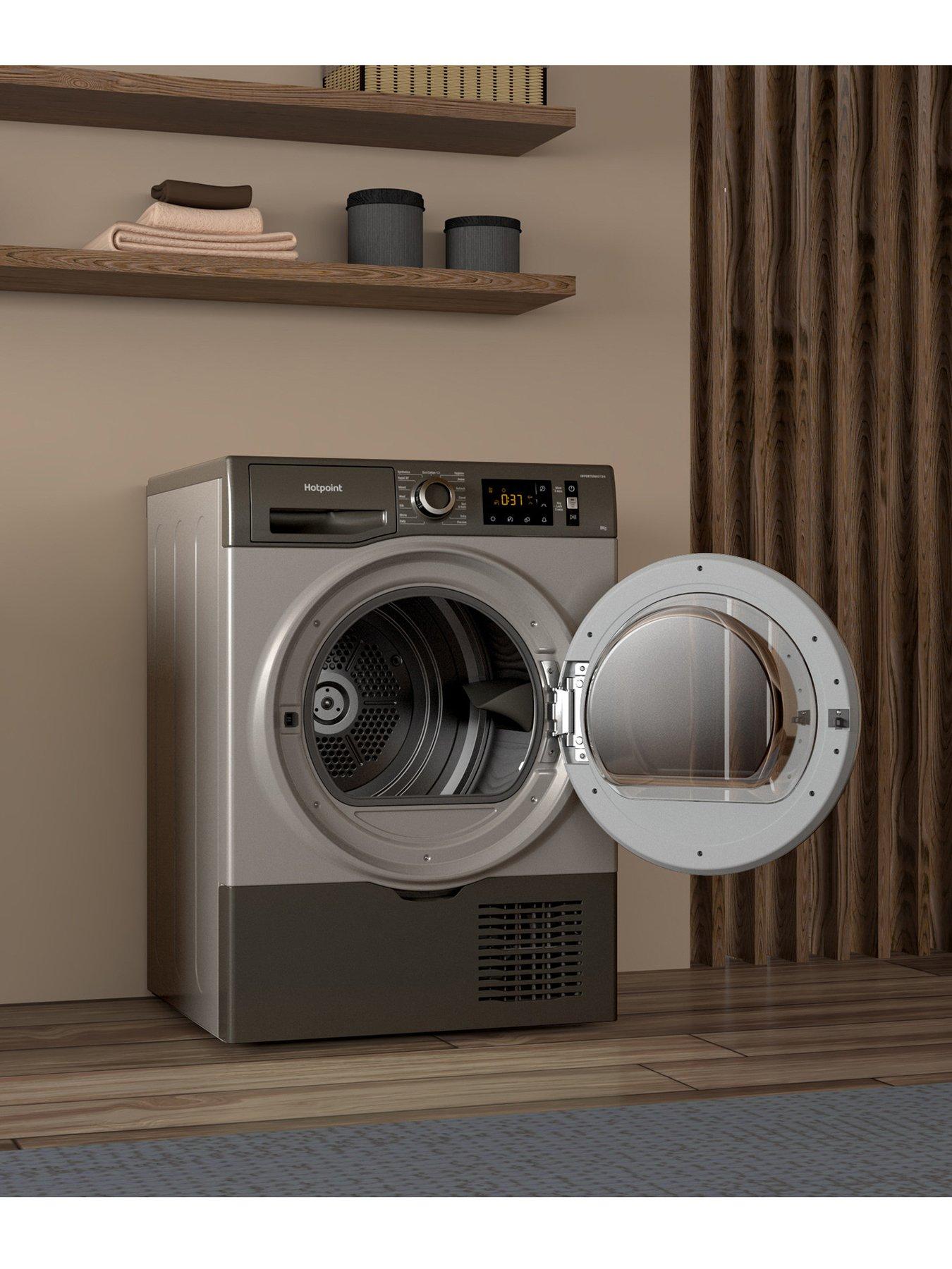  image of hotpoint-h3d81gsuk-8kg-freestanding-condensernbsptumble-dryer-graphite