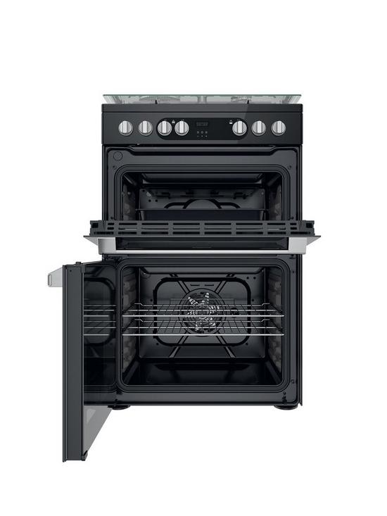 stillFront image of hotpoint-hdm67g9c2csbnbspfreestanding-dual-fuel-double-oven-cooker