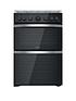 image of indesit-id67g0mcb-freestanding-double-oven-gas-cooker