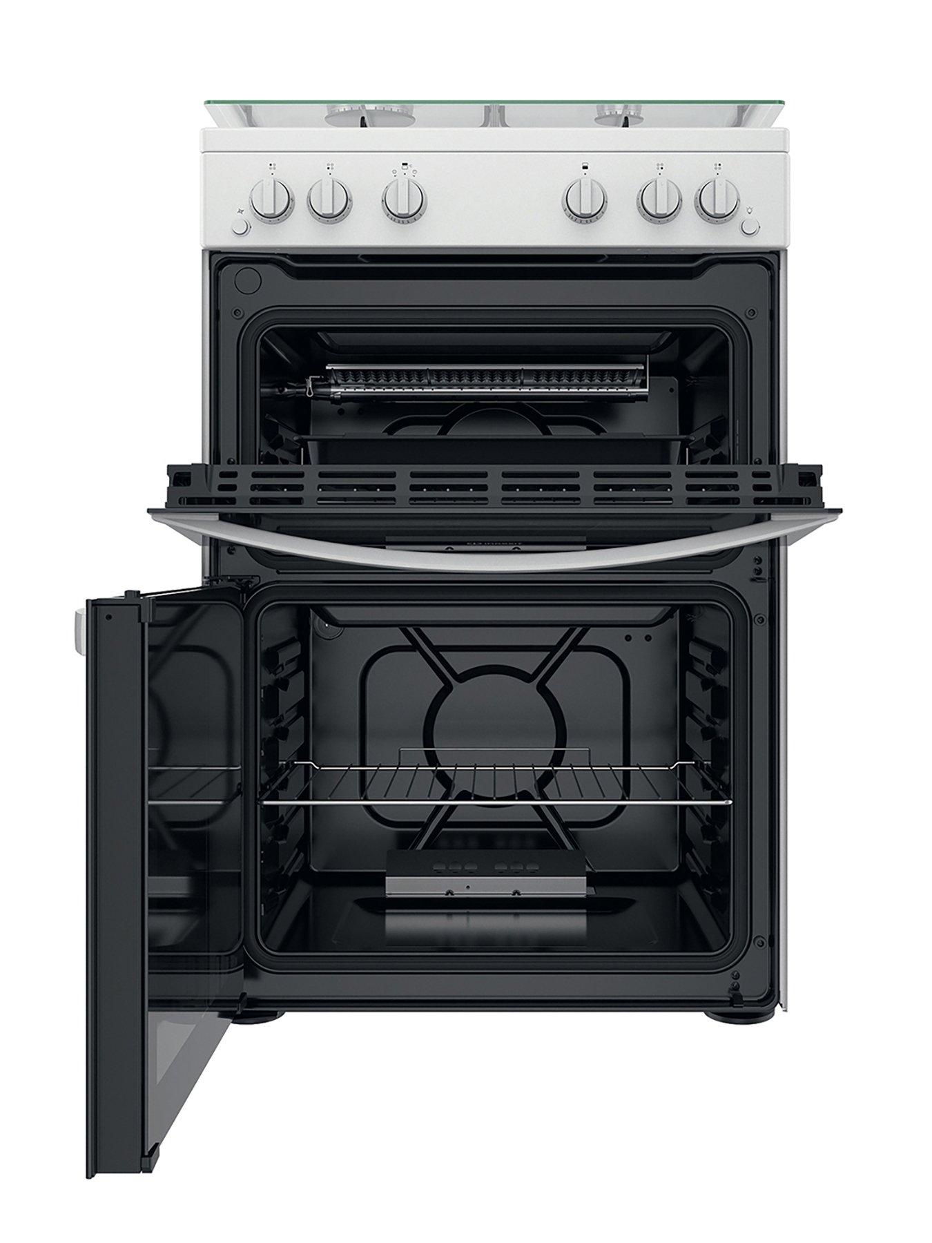 Indesit ID67G0MCW Freestanding Double Oven Gas Cooker